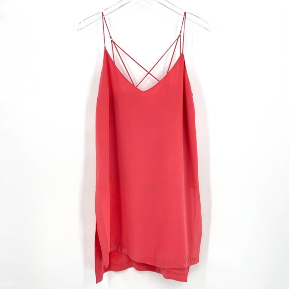 ANTHROPOLOGIE MAEVE Meret Silk Tunic Tank Rose Pink 8 NWT - Picture 5 of 10